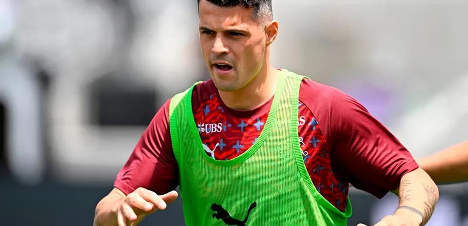 Jugador suizo entrenando para el Mundial 2026