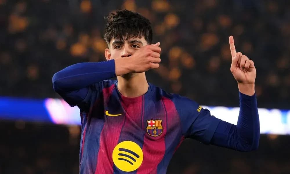 Jugador de FC Barcelona celebrando un gol