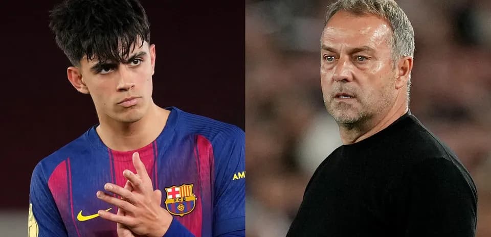 Jugador del Barcelona y entrenador en el campo