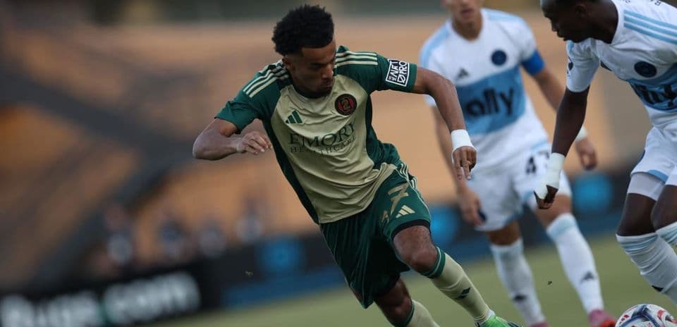 Jugador de Atlanta United II en acción