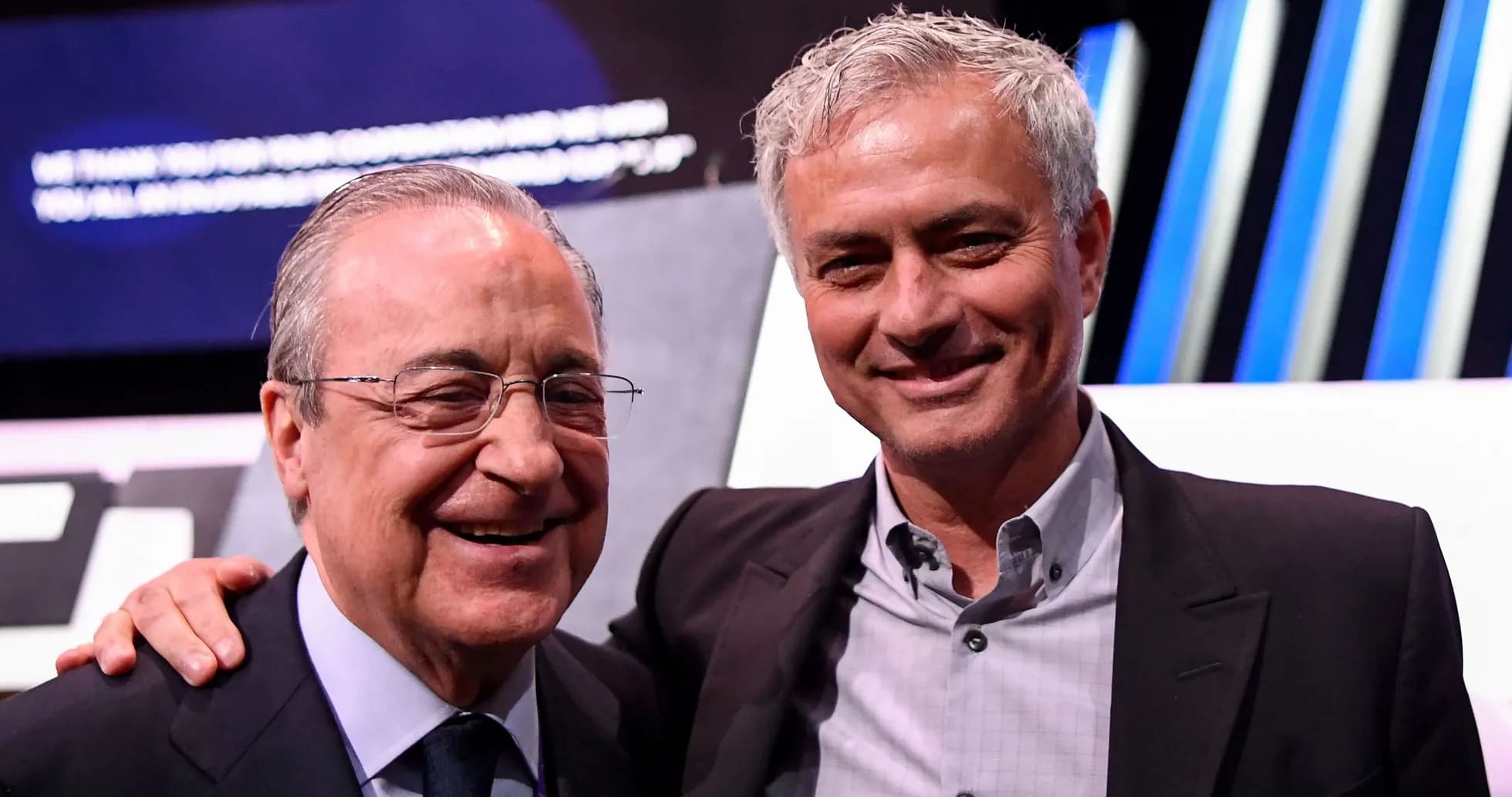 Florentino Pérez y José Mourinho en evento