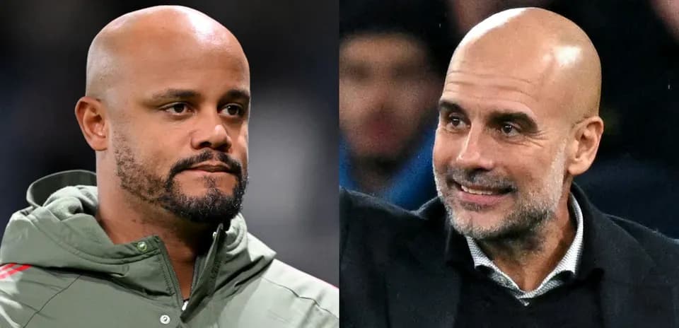 Vincenzo Montella y Pep Guardiola en evento deportivo