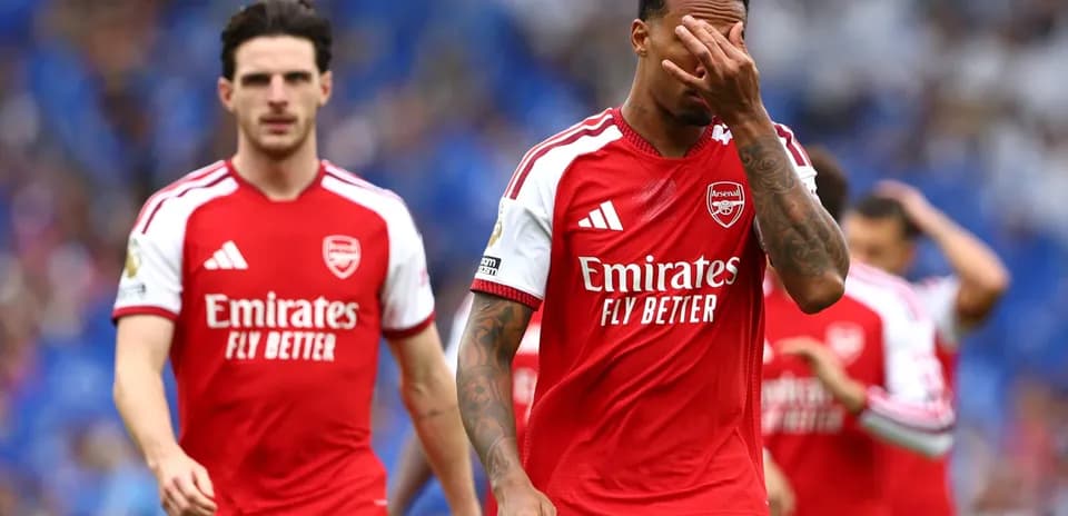Jugadores de Arsenal durante un partido