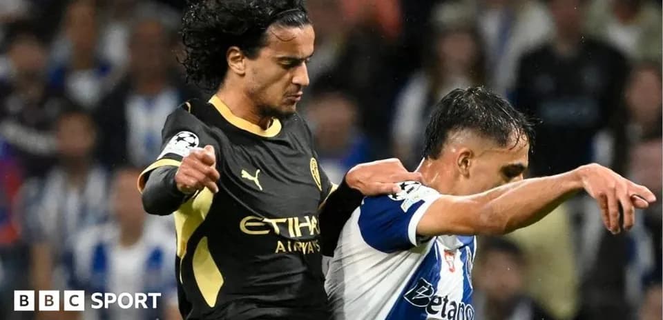 Jugador de Manchester City desafía a oponente de Porto