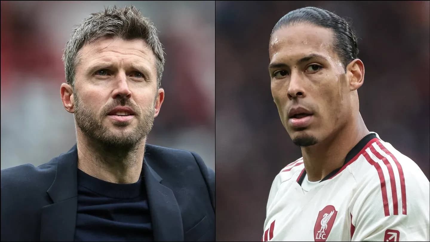 Michael Carrick y Virgil van Dijk en retratos