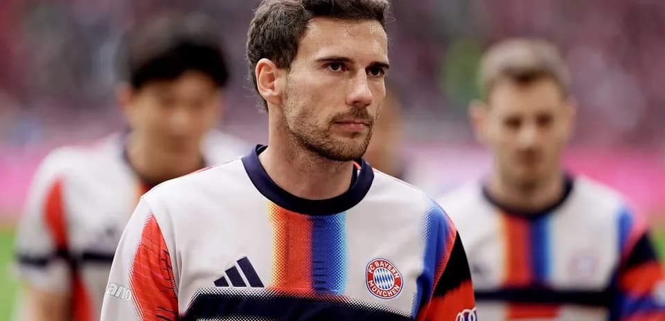 Jugador de Bayern München en el campo antes del partido