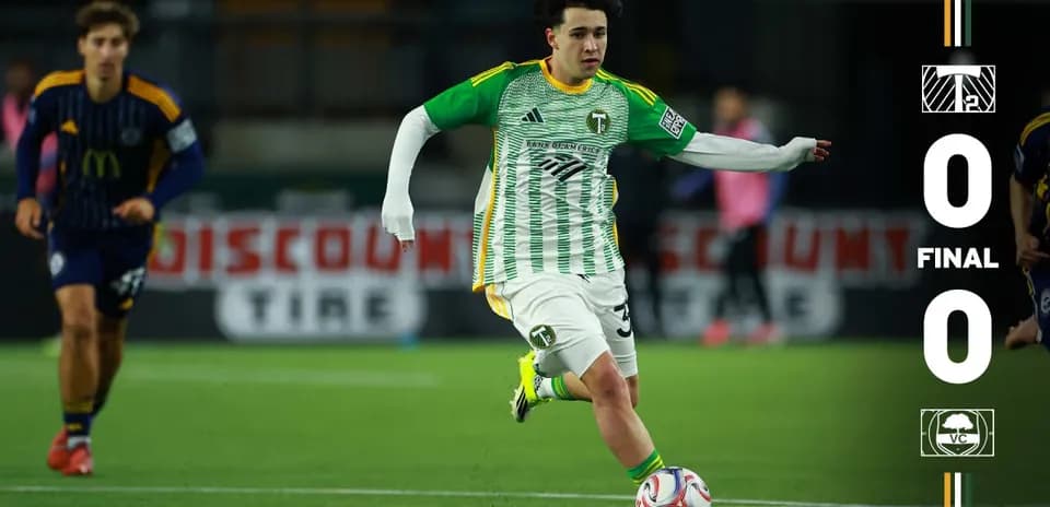 Jugador del Portland Timbers II en acción