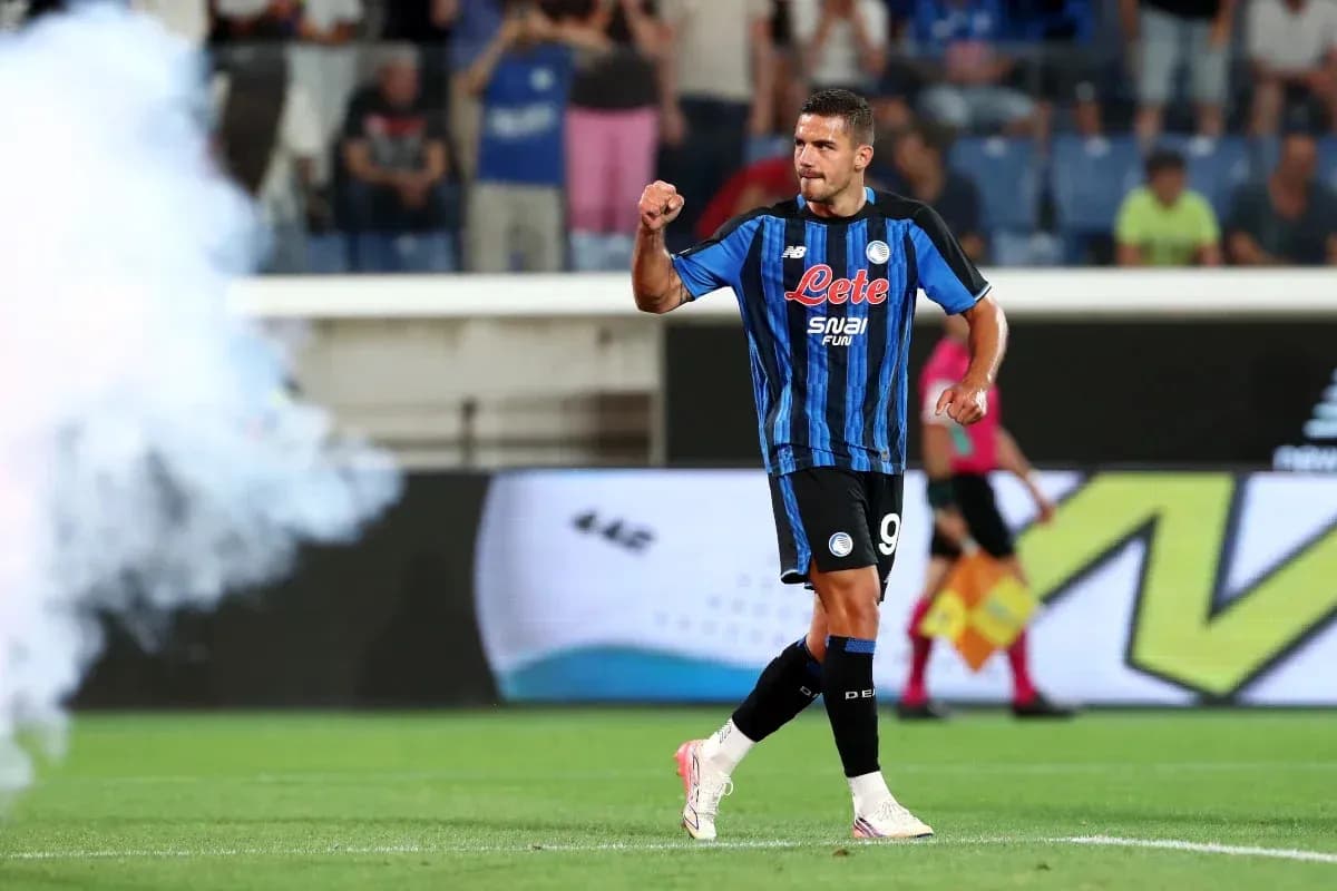 Jugador de Atalanta celebrando un gol