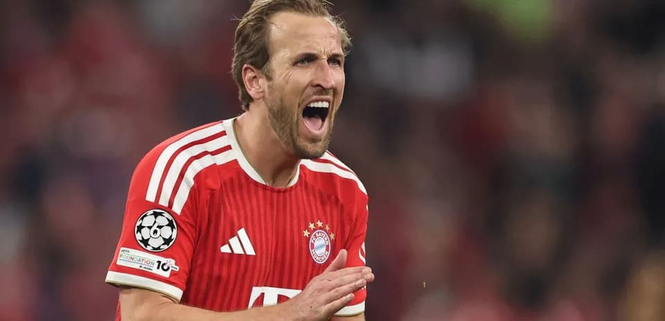 Jugador de Bayern Múnich animando a su equipo