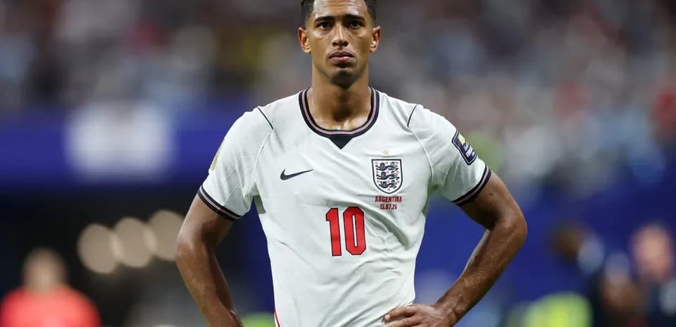 Jugador de Inglaterra en el campo durante el partido