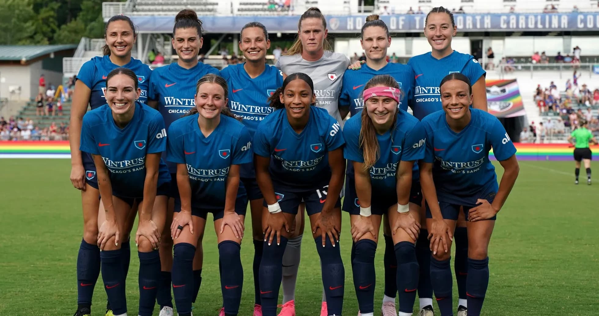 Equipo de Chicago Red Stars en formación
