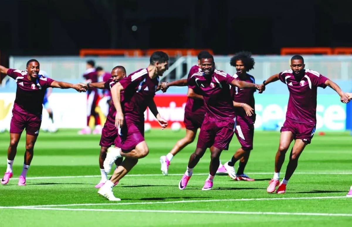 Entrenamiento del equipo de Qatar