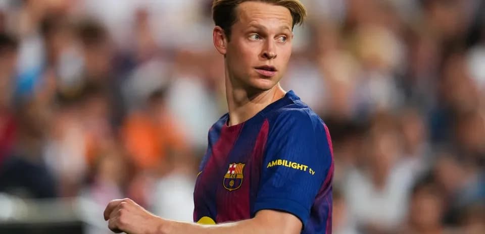 Jugador de FC Barcelona en acción durante el partido