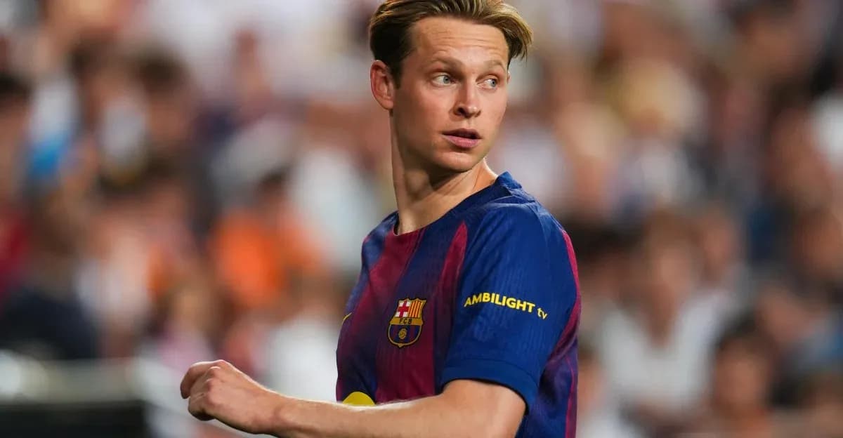 Jugador de FC Barcelona en acción durante el partido