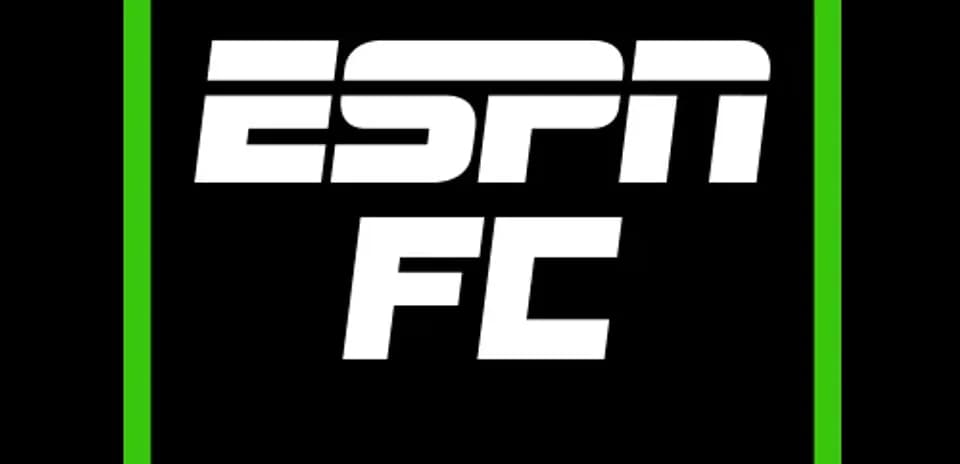 Logotipo de ESPN FC en fondo negro