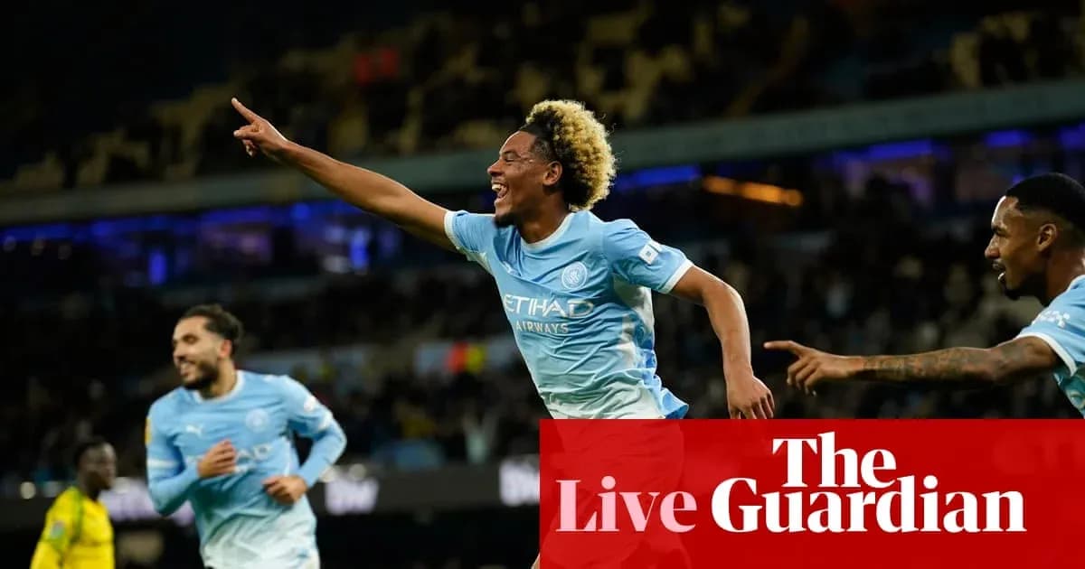 Jugador de Manchester City celebrando un gol