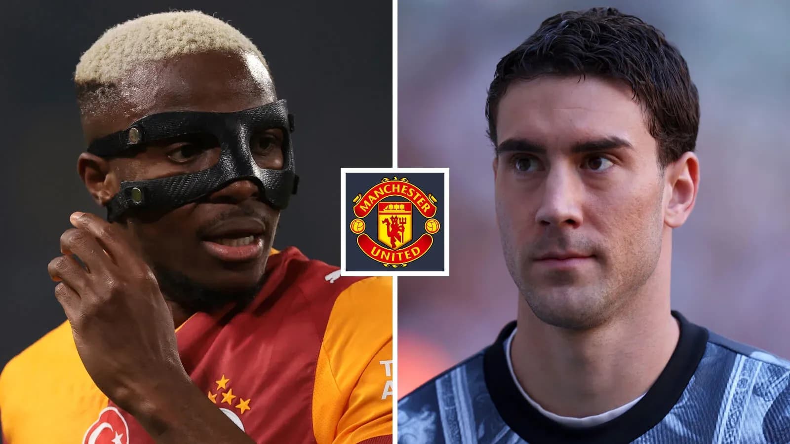 Jugadores de Galatasaray y Manchester United en el campo