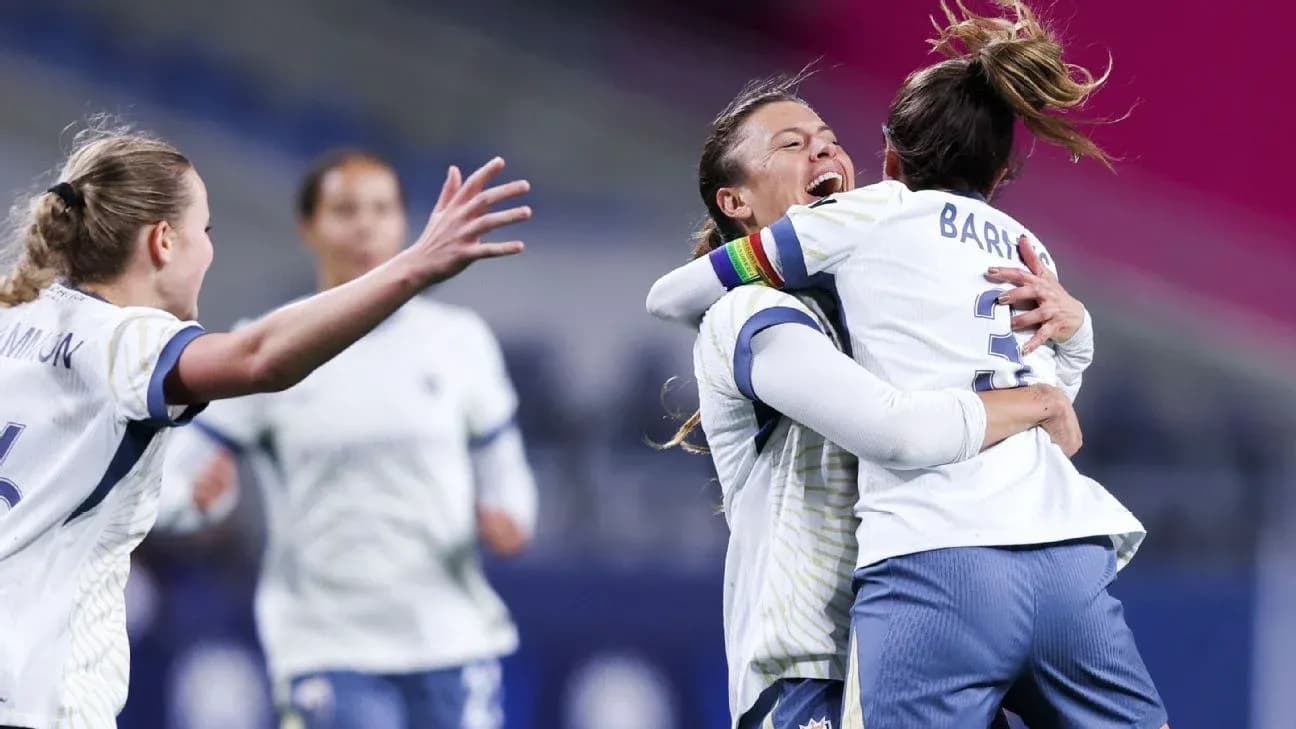 Jugadoras de Seattle Reign celebrando un gol