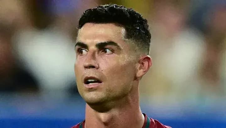 Cristiano Ronaldo durante un partido con Portugal
