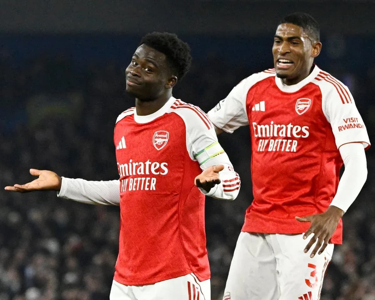 Jugadores del Arsenal celebrando un gol