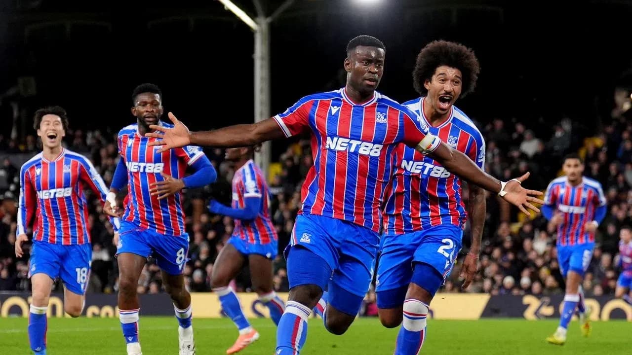 Jugadores de Crystal Palace celebrando un gol