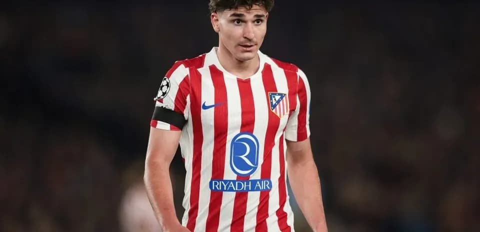 Jugador de Atlético de Madrid en el campo