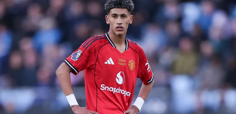 Jugador de Manchester United en el campo de juego