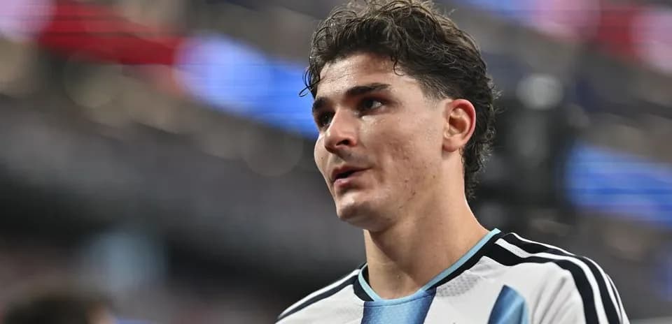 Jugador de Argentina en el campo durante un partido