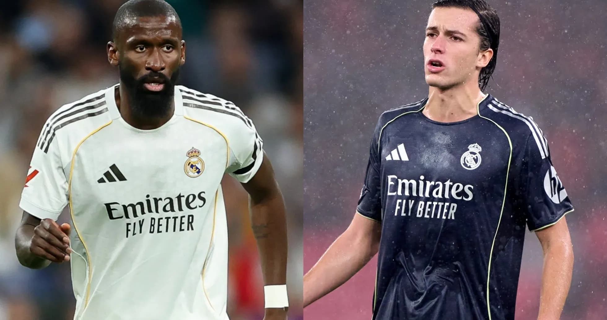 Dos jugadores de Real Madrid en acción