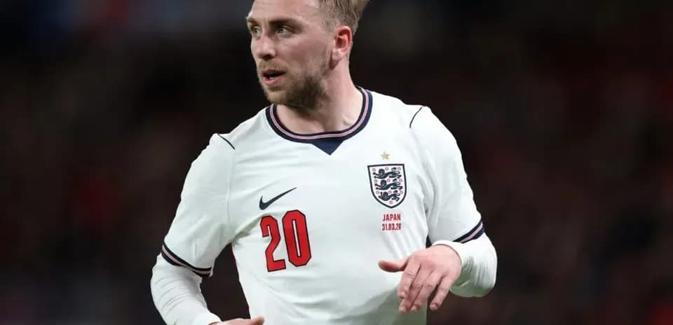 Jugador de Inglaterra corriendo durante un partido