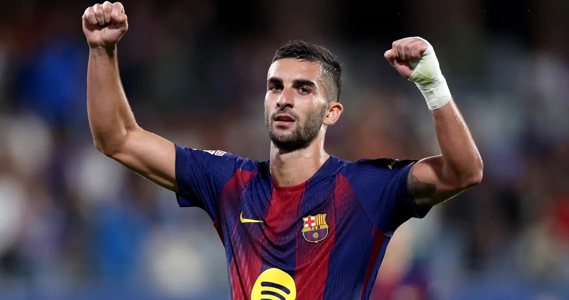 Jugador del Barcelona celebrando un gol