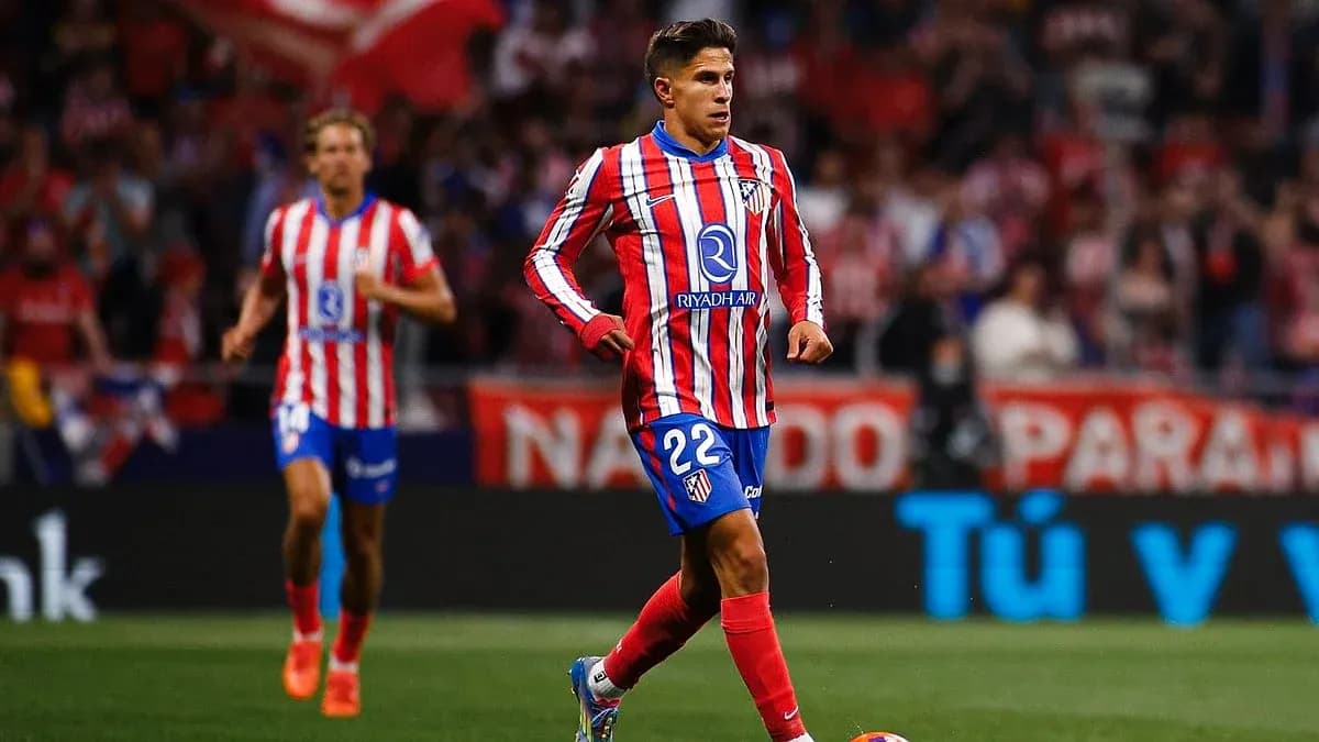 Jugador de Atlético de Madrid en acción