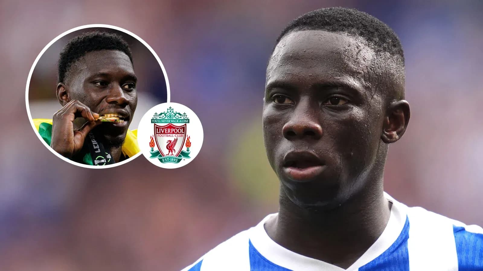 Jugador en acción con el logo de Liverpool