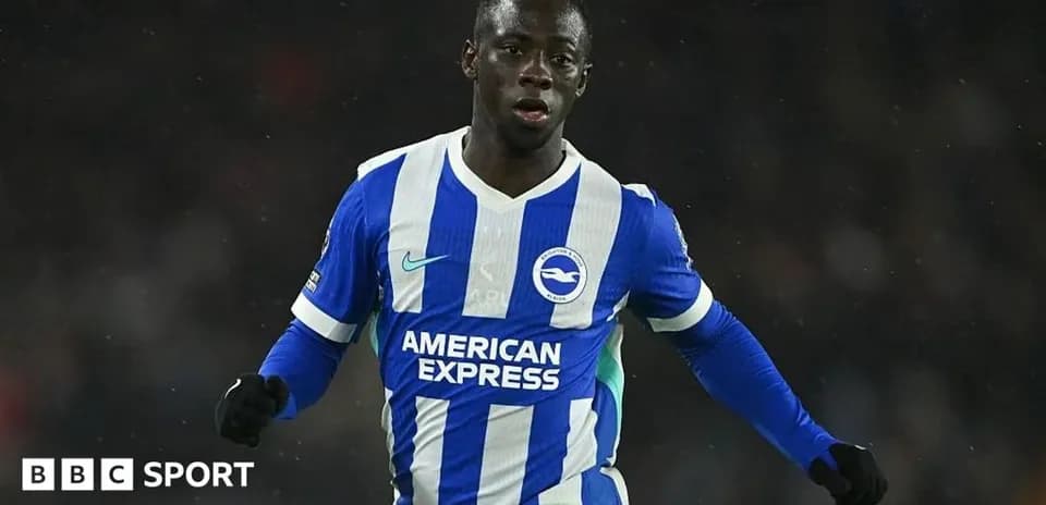 Jugador de Brighton celebrando un gol en el partido