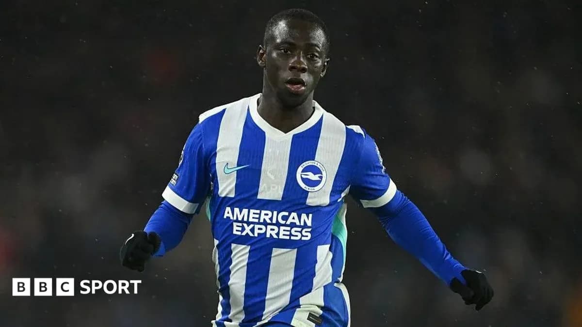 Jugador de Brighton celebrando un gol en el partido