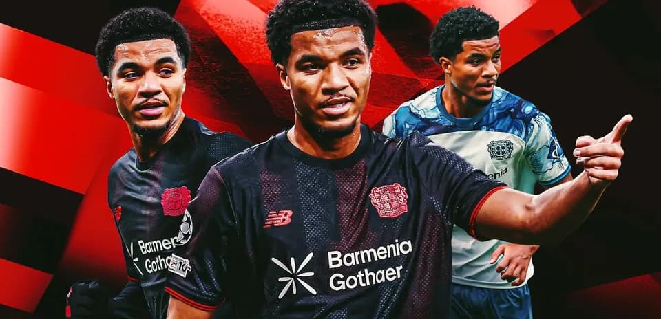 Jugador de Bayer Leverkusen en varias posesiones