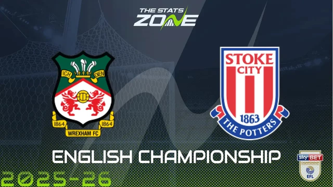 Logos de Wrexham FC y Stoke City en campeonato inglés