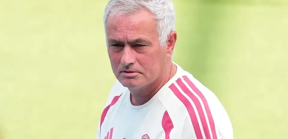 José Mourinho en entrenamiento con el Real Madrid