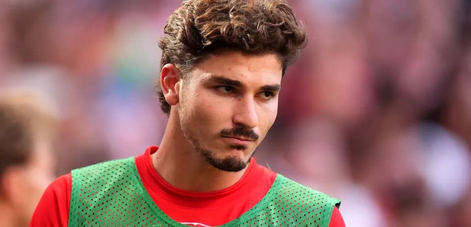 Jugador en el banquillo durante el partido