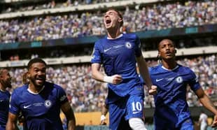 Jugadores de Chelsea celebrando un gol