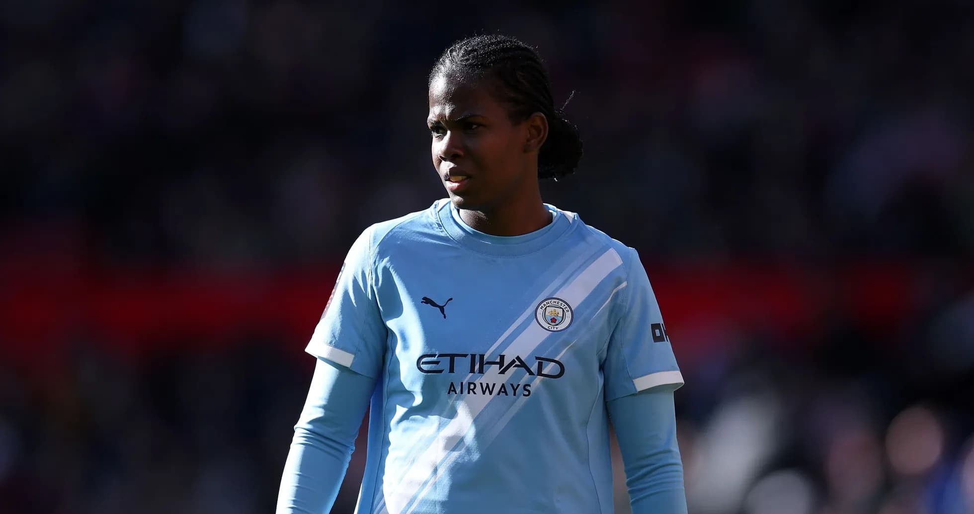 Jugadora de Manchester City en el campo