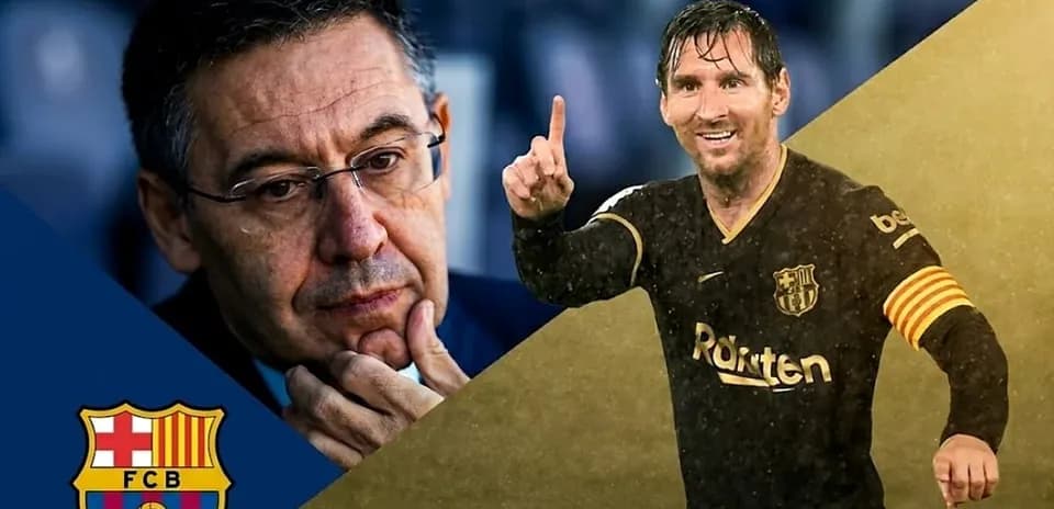 Lionel Messi celebrando un gol con el FC Barcelona