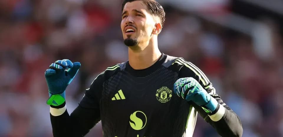 Portero de Manchester United durante el partido