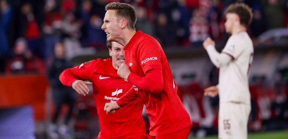 Brann logra un empate agónico ante FC Midtjylland en la UEFA Europa League.jpg