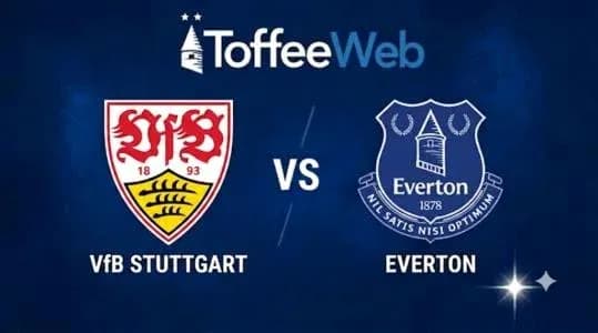 Logos de VfB Stuttgart y Everton con marcador