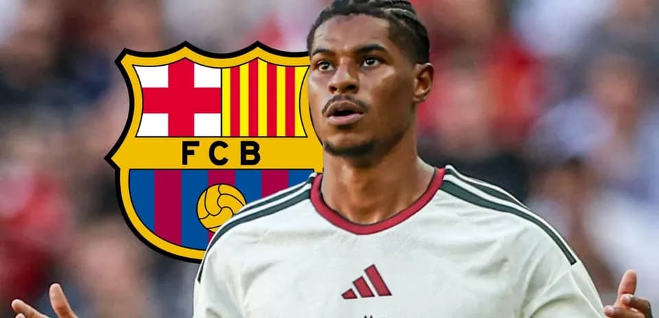 Jugador de fútbol con camiseta blanca y logo del Barça