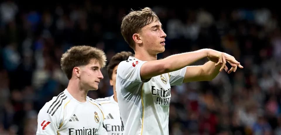 Jugadores de Real Madrid en acción durante el partido