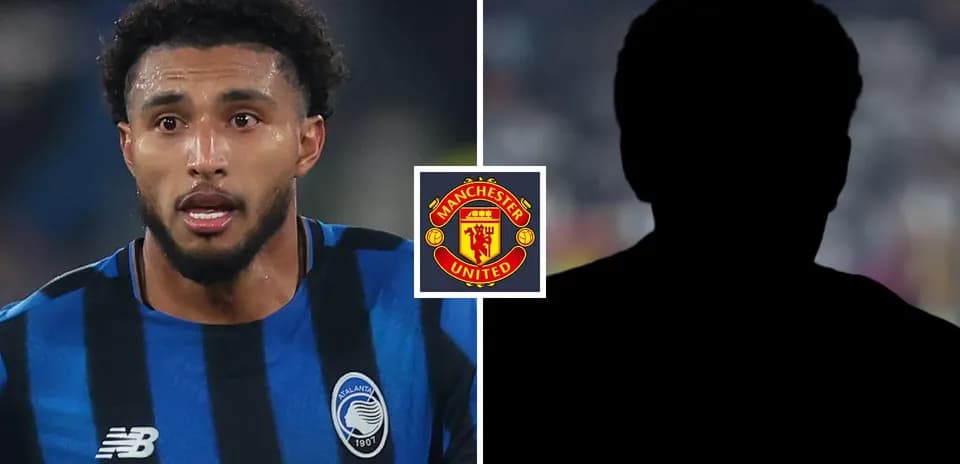 Jugador de Atalanta con logo de Manchester United
