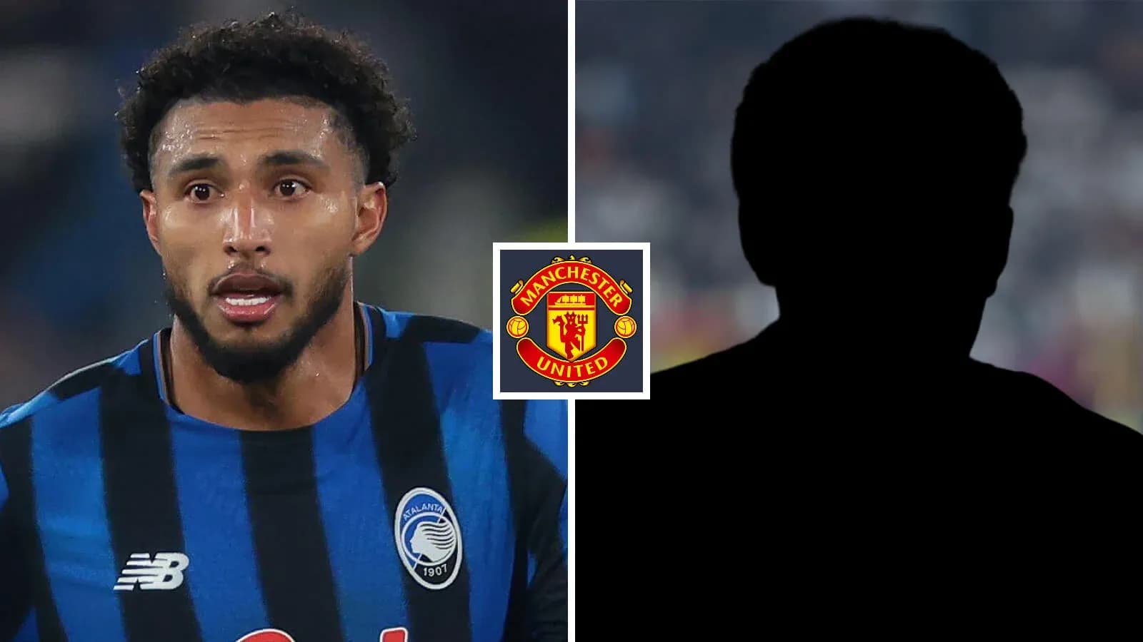 Jugador de Atalanta con logo de Manchester United