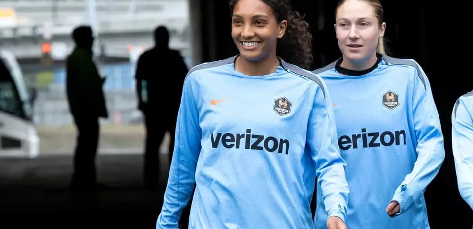Jugadoras de Houston Dash en la preparación